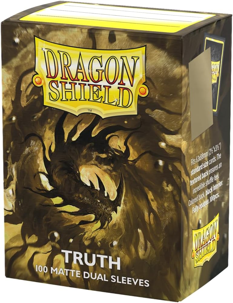 dragon shield أكمام بطاقات مزدوجة غير لامعة بحجم قياسي | 100 قطعة - أكمام TCG مميزة وسلسة وقوية - متوافقة مع بوكيمون، فليش آند بلود، ون بيس وماجيك ذا جاذرينغ - Image 1